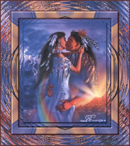 Couple d'amoureux indiens